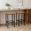 BEGRYF Barhocker 2er Set 65 cm Eichefarben 40x30 cm, Produktbild-Vorschau 5