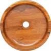 vidaXL Umywalka z litego drewna tekowego Φ40x10 cm Podgląd zdjęcia produktu 2