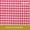 Seersucker Bettwäsche Karo, Landhaus Rot, 100% Baumwolle, Produktbild-Vorschau 3