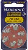 Piles pour appareils auditifs Maxsonic Pr312 6 pces Voir les images du produit 1