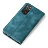 A teal flip case for a smartphone is shown from a diagonal top-down view on a white background. Produktbild-Vorschau
