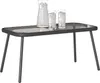Czarny Stolik Kawowy 90X45X42 Cm Z Syntetycznego Rattanu Podgląd zdjęcia produktu 1