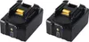 Two black power tool batteries are shown against a white background. Produktbild-Vorschau