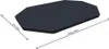 A dark gray inflatable mat is shown from a slightly elevated, diagonal angle against a white background. Dimensions are indicated with lines and text. Podgląd zdjęcia produktu