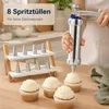 Edelstahl Gebäckpresse mit 20 Schablonen und 8 Tüclen Produktbild-Vorschau 9