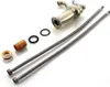 A faucet and its installation accessories are laid out on a white background. Produktbild-Vorschau