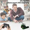 A family is playing with a remote-controlled toy harvester truck indoors. Náhled obrázku produktu