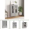 The Living Store Highboard Grau Sonoma 69,5x31x115 cm Produktbild-Vorschau 10