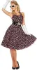 W4532-40 schwarz-pink Damen Petticoatkleid Boogie Woogie Produktbild-Vorschau 4