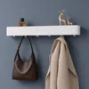 doporro Wandgarderobe mit Ablage, Garderobenleiste 60 cm Produktbild-Vorschau 1