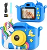 Kinderkamera Einhorn Blau – 20 MP, 1080P HD-Video, 32 GB Produktbild-Vorschau 1