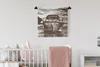 MuchoWow® Wandteppich Wandbehang Boot - Meer - Schwarz - Produktbild-Vorschau 1