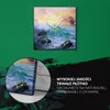 Coloray Uhr auf Leinwand 30x30 cm Wand Uhr Dekoration Produktbild-Vorschau 5