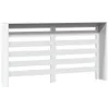 vidaXL Rivestimento per radiatori bianco 149x20x82 cm Anteprima dell’immagine prodotto 4