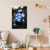 MuchoWow® Poster Blumen - Schwarz - Weiß - Blau 60x90 cm - Produktbild-Vorschau 7
