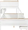 Hochbett mit Windmühlen-Design und Regalen, Kinderbett mit Produktbild-Vorschau 10