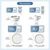 Service de table en porcelaine, LOVECASA 16 pcs. service Voir les images du produit 2