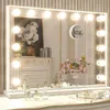 Make-up zrcátko s 15 LED lampami, 3 barvy světla, 58 x 46 Náhled obrázku produktu 1