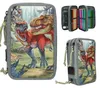 Dino World Astuccio per matite a 3 scomparti Anteprima dell’immagine prodotto 1