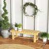 Outsunny záhradná lavica, 2-miestna lavica, záhradný Náhľad obrázku produktu 2