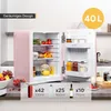 TZS First Austria - Mini Frigo Retro 40L - Silenzioso 22dB Anteprima dell’immagine prodotto 11