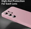 Close-up of a pink phone case with multiple camera lens cutouts. Náhled obrázku produktu