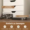 COSTWAY mobile con 7 cassetti e ruote, schedario mobile Anteprima dell’immagine prodotto 5