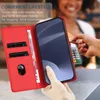 A person is using a red phone case with card slots to pay at a terminal. Produktbild-Vorschau