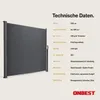 ONBEST Seitenmarkise | 200 x 300 cm | Ausziehbar | mit Produktbild-Vorschau 11