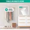 Avalo Kleiderständer auf Rollen Weiß - Metall - 100x40x156 Produktbild-Vorschau 3