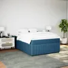 Boxspringbett mit Matratze Dunkelblau 140x200 cm Samt Produktbild-Vorschau 3