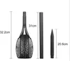 A diagram showing the dimensions of a solar garden light and its components. Produktbild-Vorschau