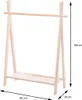 Appendiabiti da terra in legno 80,5x30x100 cm Anteprima dell’immagine prodotto 3