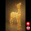 XL LED Acryl Hirschkuh Weihnachtsfigur 104cm beleuchtet Produktbild-Vorschau 2