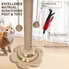 Kratzbaum für Katzen – 4-in-1-Kratzbaum aus Holz mit zwei Produktbild-Vorschau 3