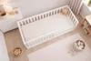 Kinderbett Einzelbett 90x200 cm Weiß Montessori Bodenbett Produktbild-Vorschau 2
