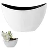 Deko Schale oval weiß/schwarz 24x14x10cm Kunststoff Produktbild-Vorschau 6