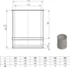 Ø 160 mm Ofenrohr Doppelwandfutter lang Produktbild-Vorschau 2