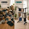 Sèche-linge pliable de 173 cm avec roulettes, Voir les images du produit 6