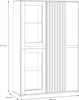 Forte ELISTON Vitrine 100 110, moderner Schrank mit Produktbild-Vorschau 6
