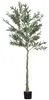 HOMCOM Kunstolijfboom, groot, 180 cm. Kunstplant voor Productafbeelding-voorbeeld 1