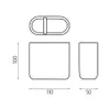 Nimco Kora - Zahnbürstenbecher, Weiß KO 24057-05 Produktbild-Vorschau 2
