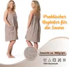 Damen Saunakilt Frottee, beige, 100% Baumwolle, S/M Produktbild-Vorschau 2
