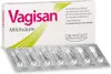 A box of Vagisan Milchsäure vaginal suppositories with a blister pack of 7 suppositories in the foreground. Produktbild-Vorschau