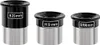 Three telescope eyepieces are displayed against a white background. Produktbild-Vorschau