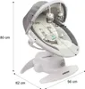 CARETERO Kinder Schaukelstuhl Opti - 360 Grad Drehung - Produktbild-Vorschau 16