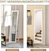 HOMCOM Celotělové zrcadlo, 154 x 37 cm, nástěnné zrcadlo se Náhled obrázku produktu 5