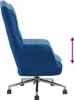 vidaXL Fauteuil relax bleu velours Voir les images du produit 12