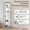 K-Möbel witryna szklana stojąca aluminium / srebrna Podgląd zdjęcia produktu 2