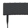 Bistrostühle 2 Stk. Klappbar Schwarz Poly Rattan und Stahl Produktbild-Vorschau 8